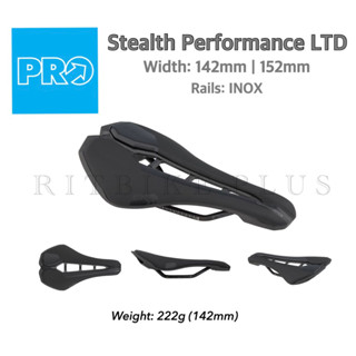 เบาะจักรยาน PRO STEALTH PERFORMANCE LTD ทรงสั้นที่ออกแบบมาเพื่อนักปั่นสายซิ่งโดยเฉพาะ