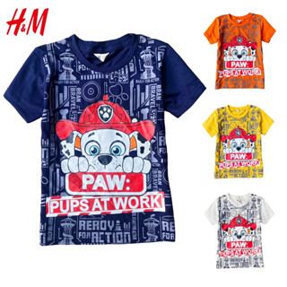 มีเก็บปลายทาง‼️งานป้าย เสื้อยืดเด็ก เสื้อคอกลม เจ้าตูบสี่ขา Paw Patrol
