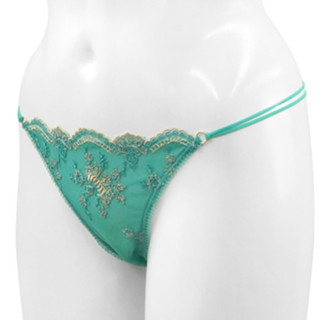 Annebra กางเกงใน ทรงตอง ผ้าลูกไม้ Thong Panty รุ่น AU3-851 สีเหลือง, สีเขียว