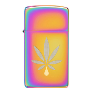 Zippo ไฟแช็กรุ่น 48670 Cannabis Leaf Design  ของแท้ รับประกันตลอดชีวิต นำเข้าและจำหน่ายโดยตัวแทนจำหน่าย