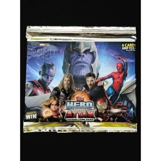 (Sealed Pack) ซองสุ่มการ์ดมาร์เวล ฮีโร่ แอทแทค (HERO ATTAX MARVEL THE INFINITY SAGA TRADING CARD GAME)