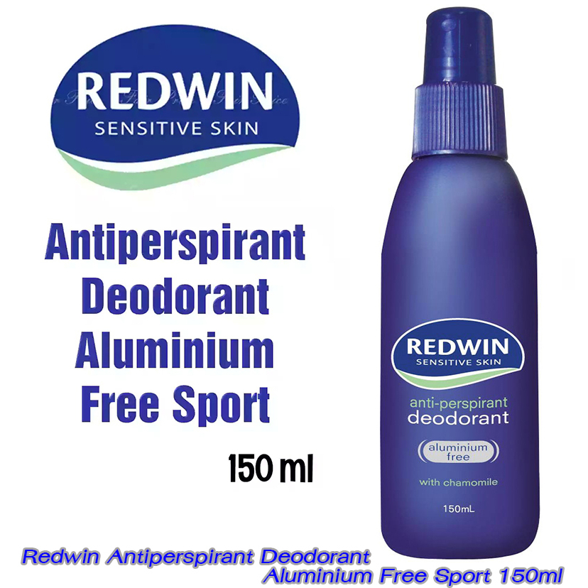 Redwin Antiperspirant Deodorant Aluminium Free Sport 150ml สเปรย์ระงับกลิ่นกาย หอมทน นานตลอดวัน แท้จากออสสเตรเลีย