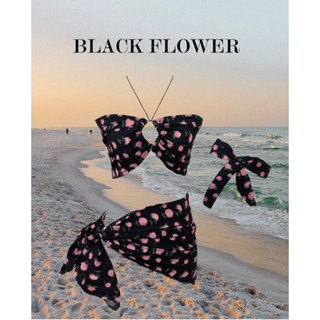 ✨BLACK FLOWER✨เซตบิกินี่ bikini