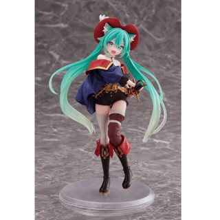 งานแท้ มือ 1 พร้อมส่ง TAITO Hatsune Miku Wonderland Puss in Boots ver. Figure JAPAN OFFICIAL มิกุแมว