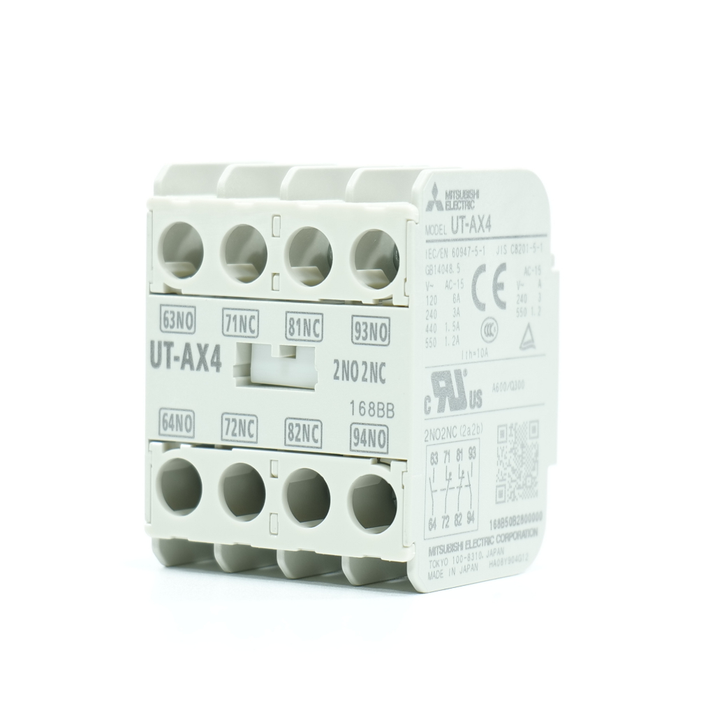 UT-AX4 MITSUBISHI AUXILIARY CONTACT UT-AX4 AUX UT-AX4 AUXILIARY CONTACT 2NO+2NC MITSUBISHI UT-AX4
