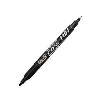 ปากกาเขียนซีดี ซองพัสดุ 2 หัว YOYA Permanent Marker 1101