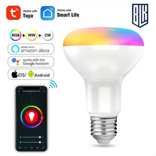 Tuya 9W  WIFIสมาร์ทหลอดไฟLED (ตัวแบน扁)
