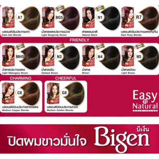 Bigen Easy N Natural บีเง็น อี่ซี่ส์ แอนด์ เนเชอร์รัล ยาย้อมผมปิดผมขาวติดทน บำรุงผมนุ่มและแข็งแรง ไม่มีกลิ่นฉุน