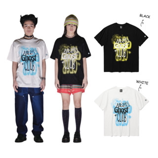 ALAND เสื้อยืด NICE GHOST CLUB FIRECRACKER LOGO TEE White, Black S, M, L