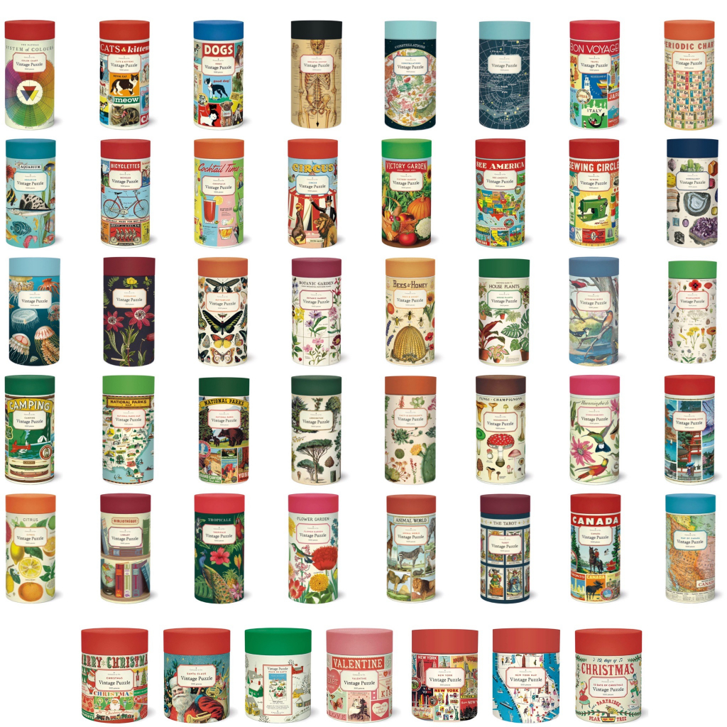 [สินค้าพรีออเดอร์] Cavallini & Co. jigsaw puzzle จิ๊กซอว์นำเข้า 500, 1000 ชิ้น