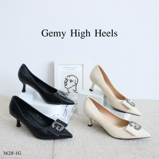 Mgaccess Gemy High Heels Shoes 3628-1G รองเท้าคัทชู