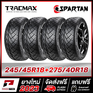 SPARTAN ยางชุด 245/45R18+275/40R18 (ยางใหม่ผลิตปี 2023) จำนวน 4 เส้น