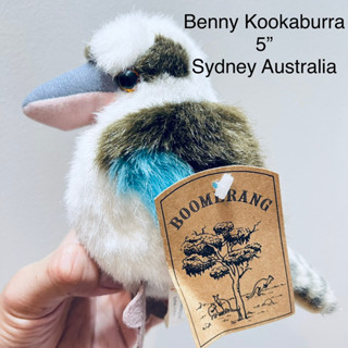 ตุ๊กตา นก Benny Kookaburra ขนาด5” Sydney Australia ป้าย Boomerang Toys สีสวย หายาก ป้ายห้อย ลิขสิทธิ์แท้