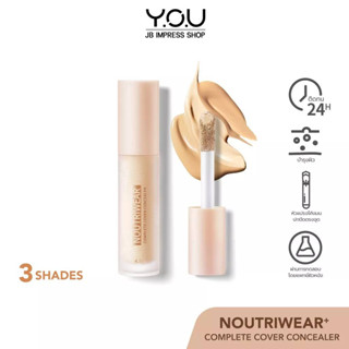 YOU คอลซีลเลอร์ปกปิด เนื้อบางเบา NoutriWear+ Complete Cover Concealer 4.5g.