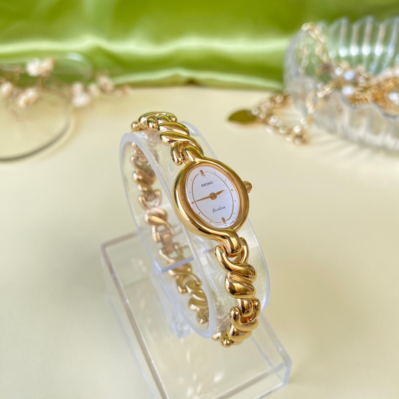 นาฬิกา Seiko Exceline แท้💯 ชุบทองทั้งเรือน ใหม่เทียบเท่ามือ1