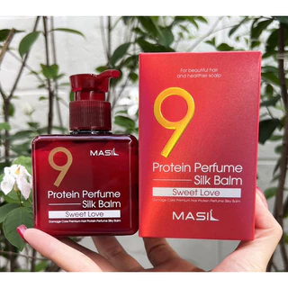 บาล์มบำรุงผม Masil 9 Protein Perfume Silk Balm Sweet Love ขนาด 180 ml.