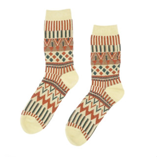 ถุงเท้า COMFY SOCKS Forest Tribal Sock ลวดลายถุงเท้าสวยงาม เหมาะสำหรับใส่กับรองเท้าบูต และรองเท้าผ้าใบ