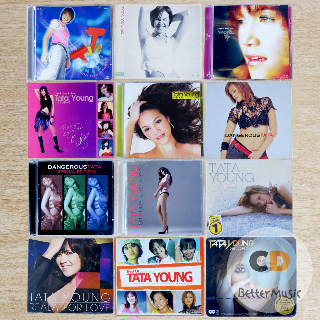 CD เพลง Tata Young (ทาทา ยัง) อัลบั้ม Amazing Tata/Real TT/I Believe/Dangerous/Temperature Rising/On