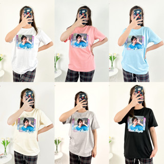 4000 IMG-2# เสื้อยืด สีพื้น พิมพ์ลายดิจิตอล สไตล์เกาหลี