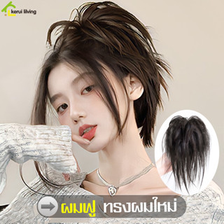 Allsking ผมปลอม วิกผมยางมัด แบบช่อ หางม้าสั้น สำหรับผู้หญิง วิกผมทรงช่อ วิกผม Wig ผมเกล้า วิกผมมัดเกล้า แฮร์พีชดังโงะ