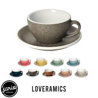 JARIO x LOVERAMICS (ของแท้ มีโลโก้) แก้วกาแฟเซรามิก Egg Collection Ceramic Cup Set Potters Colours