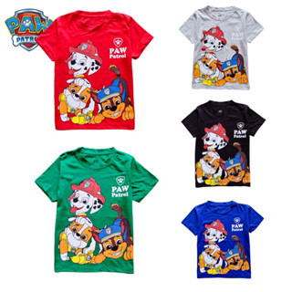 มีเก็บปลายทาง‼️งานป้าย เสื้อยืดเด็ก เสื้อคอกลม เจ้าตูบสี่ขา Paw Patrol