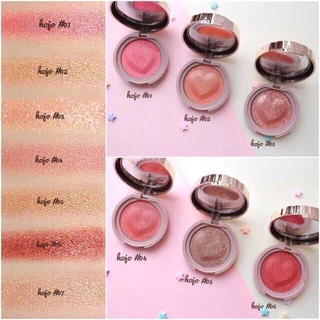 HOJO SMOOTH TEXTURE EYE SHADOW No.8005 อายแชโดว์รูปหัวใจ ตลับสีทอง หรูหราสง่างาม ดุจเจ้าหญิงนะคะ