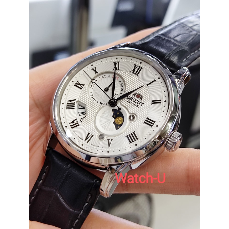 นาฬิกา Orient Sun snd Moon รุ่น RA-AK0008S สายหนัง เรียบหรู