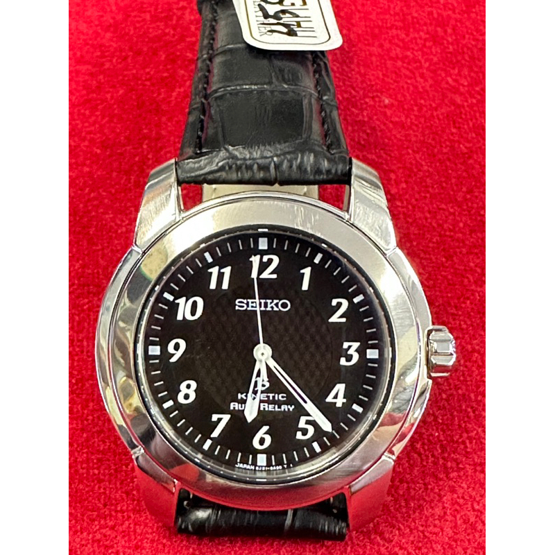 SEIKO KINETIC AUTO RELAY ระบบKINETIC ตัวเรือนสแตนเลส นาฬิกาผู้ชาย  มือสองของแท้