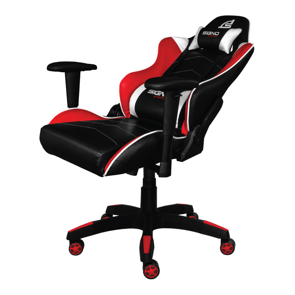 SIGNO GC-202 เก้าอี้เกมมิ่ง Gaming Chair ผลิตจากโฟมหนานั่งสบายไม่ยุบ ปรับเอนได้ 160องศา รับน้ำหนัก 150 กก. แขนปรับได้ 2D รูปที่ 3