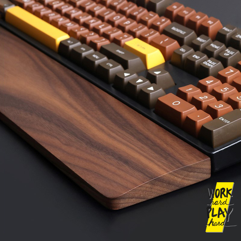 WHPH Shop ที่รองข้อมือ keyboard แบบไม้ ใช้กับ Keychron ที่รองข้อมือคีย์บอร์ด บรรเทาอาการเจ็บข้อมือ งานส่งออกขายบน Amazon