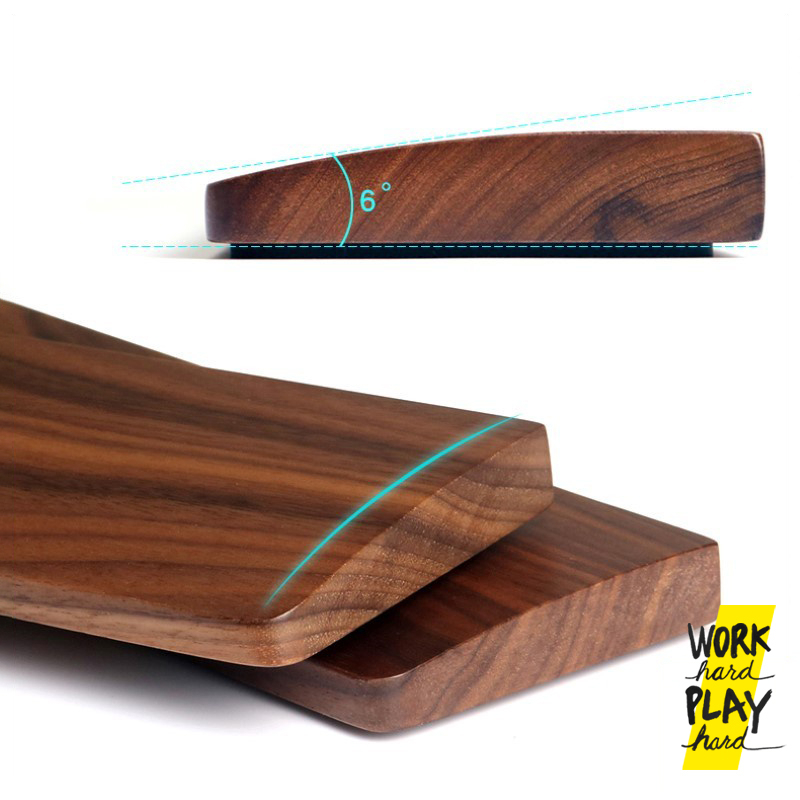 WHPH Shop ที่รองข้อมือ keyboard แบบไม้ ใช้กับ Keychron ที่รองข้อมือคีย์บอร์ด บรรเทาอาการเจ็บข้อมือ งานส่งออกขายบน Amazon