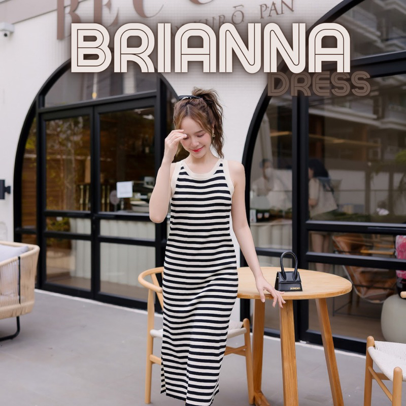 (พรี) #KATI267ꕤ   ‎⸝ ⸝ ⸝ Brianna Dress◞✿