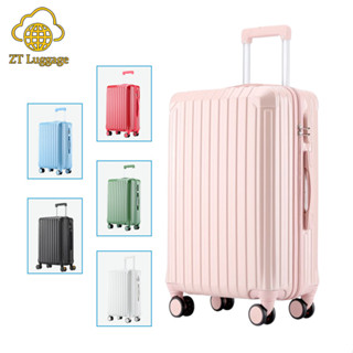 ZT Luggage กระเป๋าเดินทาง 20/24 นิ้ว กระเป๋าเดินทางล้อลาก การออกแบบที่เรียบง่าย วัสดุอัดแน่นและทนทาน มีหลายสีให้เลือก สิ