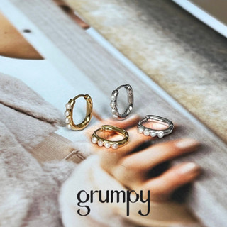 grumpy, pearl oyster hoop (ราคาต่อคู่/price per pairs)