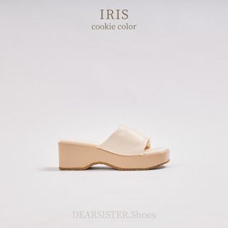 DEARSISTER.Shoes - IRIS cookie color 🍪 รองเท้าส้นตึก2นิ้ว (พร้อมส่ง)