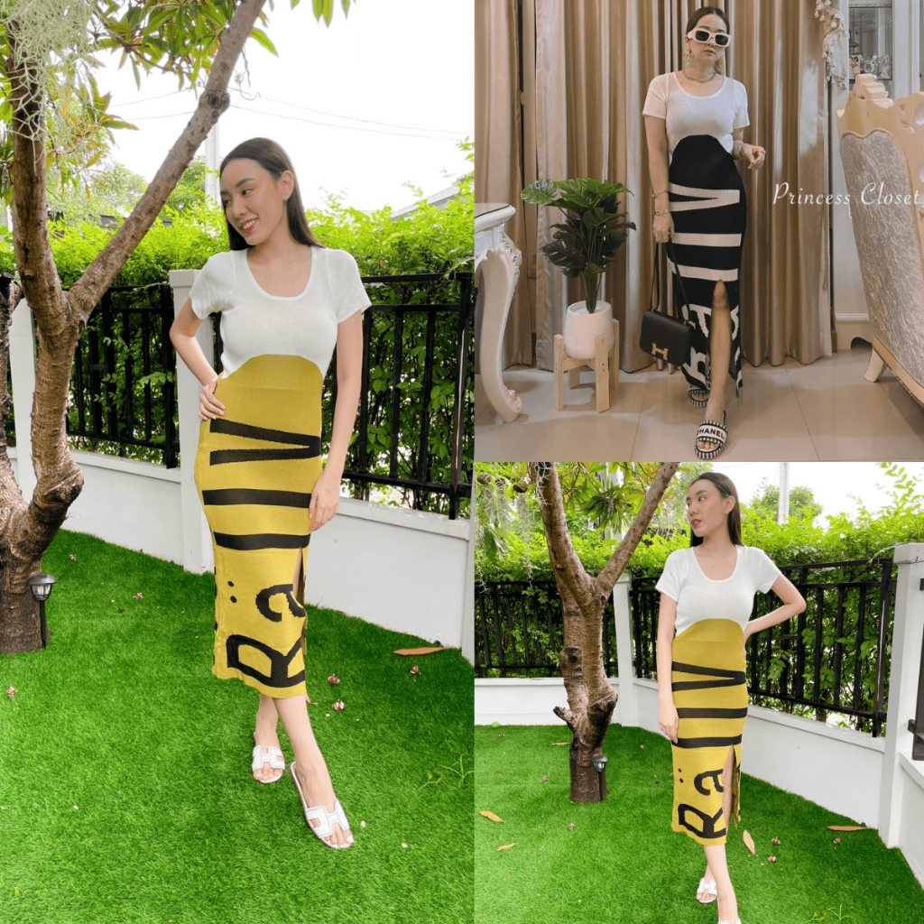 SpinnyHouse เดรสยาว ผ้าไหมพร แขนสั้น Rally เนื้อไหมพรมทั้งตัวทอลายHiso จี๊ดมากคะแม่ เดรสแขนสั้น รถเบนซ์ เทลเลอร์