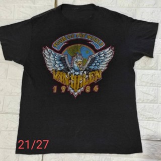 🤘เสื้อยืดวินเทจ วง VAN HALEN tour of the world ปีลึกมากๆ  ปี1984 สภาพสวยแบบเซเลบ😱