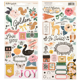 Crate Paper - Maggie Holmes - Marigold 6x12 Sticker Sheet (72 Piece)