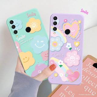 เคสซิลิโคนดอกไม้พาสเทล Huawei (หัวเว่ย) เคสซิลิโคน ลายน่ารัก เคส มือถือ