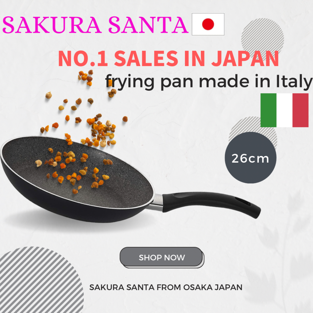 【Direct from Japan/ส่งตรงจากประเทศญี่ปุ่น】フライパン　BALLARINI fring pan frypan ผลิตที่ประเทศอิตาลี　กระทะ ทำอาหาร อิตาลี อร่อย ballarini　75001-773 Pavia Series Frying Pan, 10.2 inches (26 cm), For Gas Stoves, Granitium 5-Layer Coating, Made in Italy