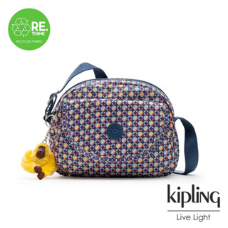 Kipling ของแท้ 💯% รุ่น Stelma ลาย Trio Sketch กระเป๋าสะพายทรงกระทัดรัด ขนาดกำลังน่ารัก สะพายคล่องตัวดีค่ะ