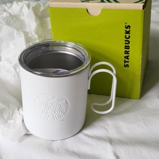 STARBUCKS SM-SS Green Siren white 12 oz แก้วเก็บความเย็น พร้อมฝา มีหูหิ้ว