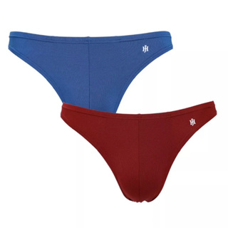 JOHN HENRY INNERWEAR กางเกงในชาย STRIPE รุ่น JU JU1ST201P2 สีน้ำเงิน/แดง ทรง Bikini (แพ็ค 2 ตัว)