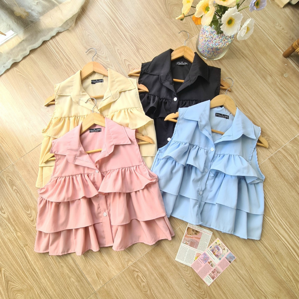 (ใส่โค้ด “P2O0X” ลดทันที 40.-) เสื้อเชิ้ตครอป ระบายอก ผ้าเนื้อดี ไซส์ใหญ่ kaewtashopp ราคา ถูกที่สุด ดีลบีเคเค แกลเลอรีภาพที่ 4