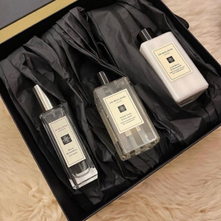 (แท้💯ฉลากไทย) Jo Malone เซ็ตน้ำหอม Wild Bluebell, เจลอาบน้ำ Woodsage และโลชั่น Lime basil ทาผิวกาย