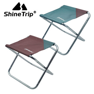 Shine Trip Outdoor Camping เก้าอี้อะลูมิเนียมอัลลอยพับได้แบบพกพาพับ A196