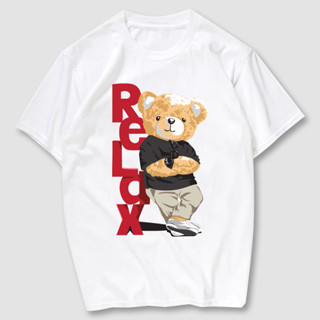 RELAX เสื้อยืดแนวสตรีท ผ้าCotton100% มีครบไซส์