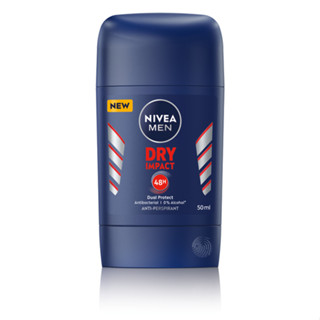 Nivea(นีเวีย) นีเวีย เมน ดราย อิมแพ็ค สติ๊ก ระงับกลิ่นกาย 40 ก. Nivea Men Dry Impact Stick Deodorant 40 g.ระงับ