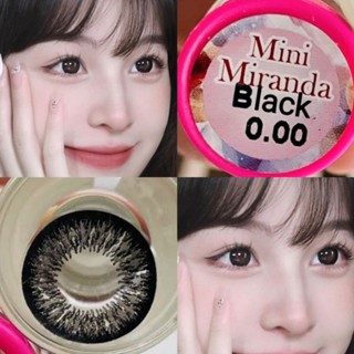 คอนแทคเลนส์  รุ่น Mini Miranda สีดำ/black ค่าสายตาปกติ (0.00)